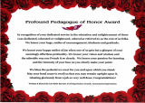 Profound Pedagogue Award