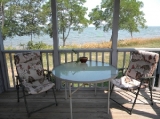 Private porch overlooking the Choptank River.